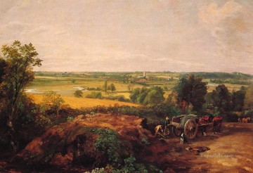 地味なシーン Painting - デダムのロマンチックな風景の眺め ジョン・コンスタブル